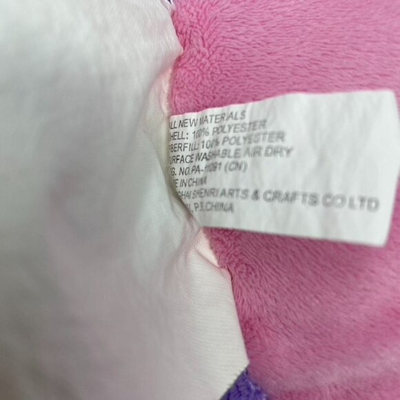 Flower Plush Pillow Pink Purple Preowned As Is - Picture 4 of 6